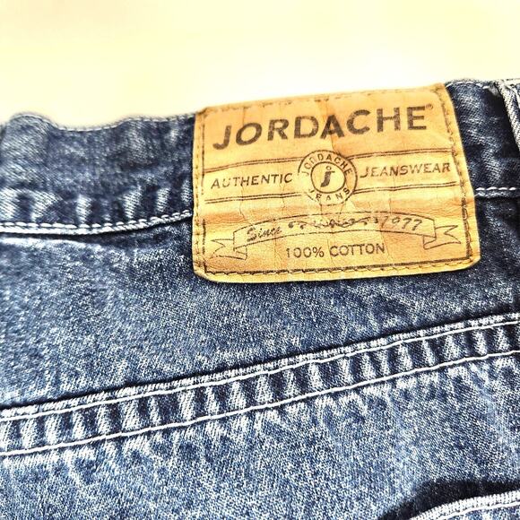 Jordache Vintage Jeans Metallic Embroidery Size 11 / 12 Boot Flare Hem Retro - Picture 10 of 16